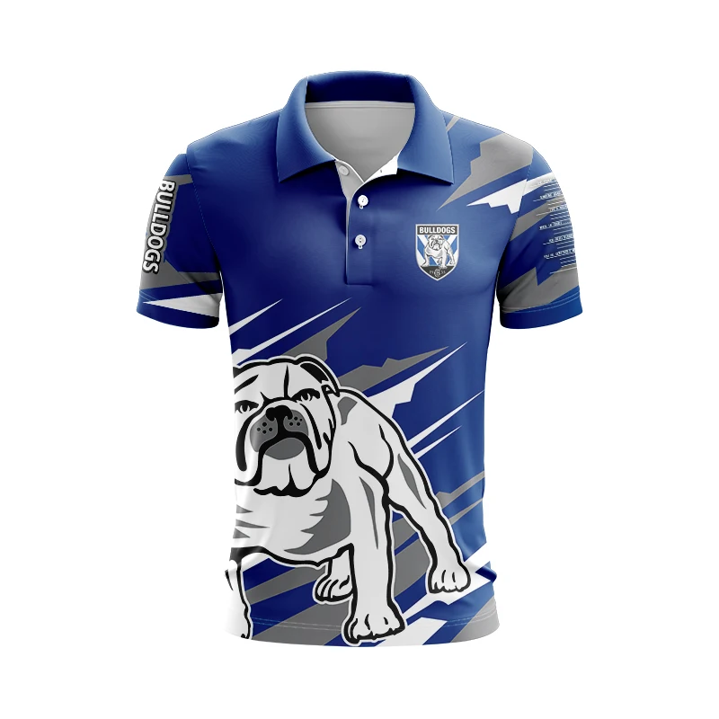 Домашняя рубашка поло Canterbury Bankstown Bulldogs 2024.