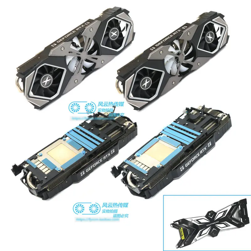

Новинка охладитель для GAINWARD RTX2080 RTX2080Ti видеокарта с бликовым покрытием со средней рамкой и обратной планой