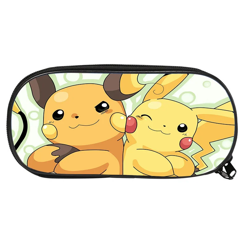 

2022 New Pokemon Riman Surrounding Student Pikachu Pen Bag Student Stationery Bag Anime Pen Bag Kawaii Children's Gift