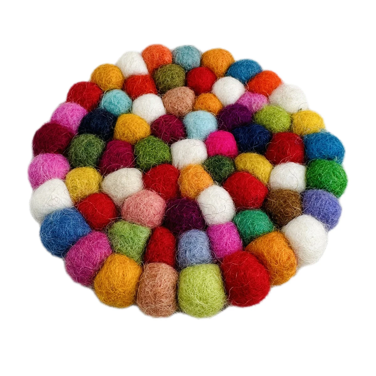 Коврики для столовых приборов круглые из полиэстера и хлопка