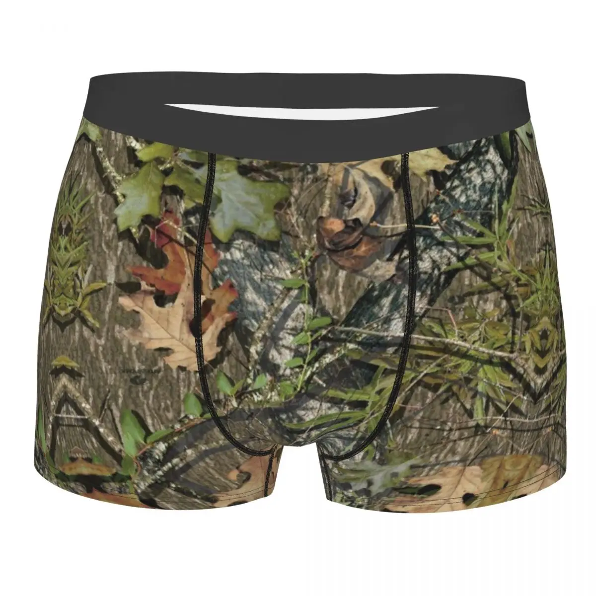 Фото Valentine's Day Male Real Tree Camouflage Camo Pattern Underwear Boxer Briefs Stretch Shorts Panties Underpants For Husband №1