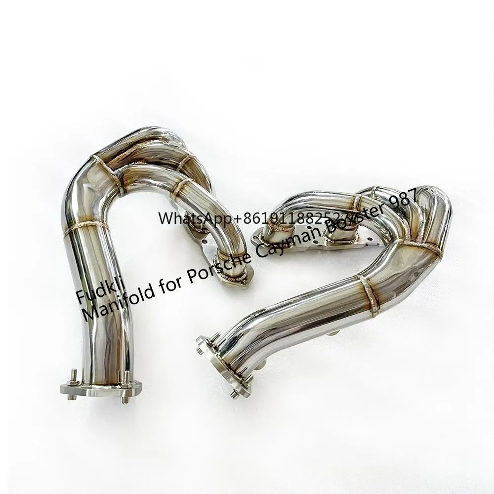 Лидер продаж коллектор выхлопной системы для Porsche Cayman Boxster 987 2006-2012 разъемы с Catalys