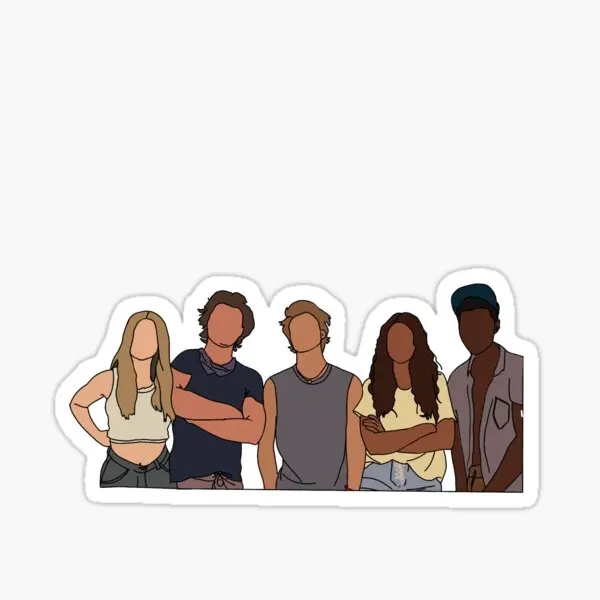 

Наклейки декоративные The Obx Cast, для украшения стен, гостиной, детских, 5 шт.