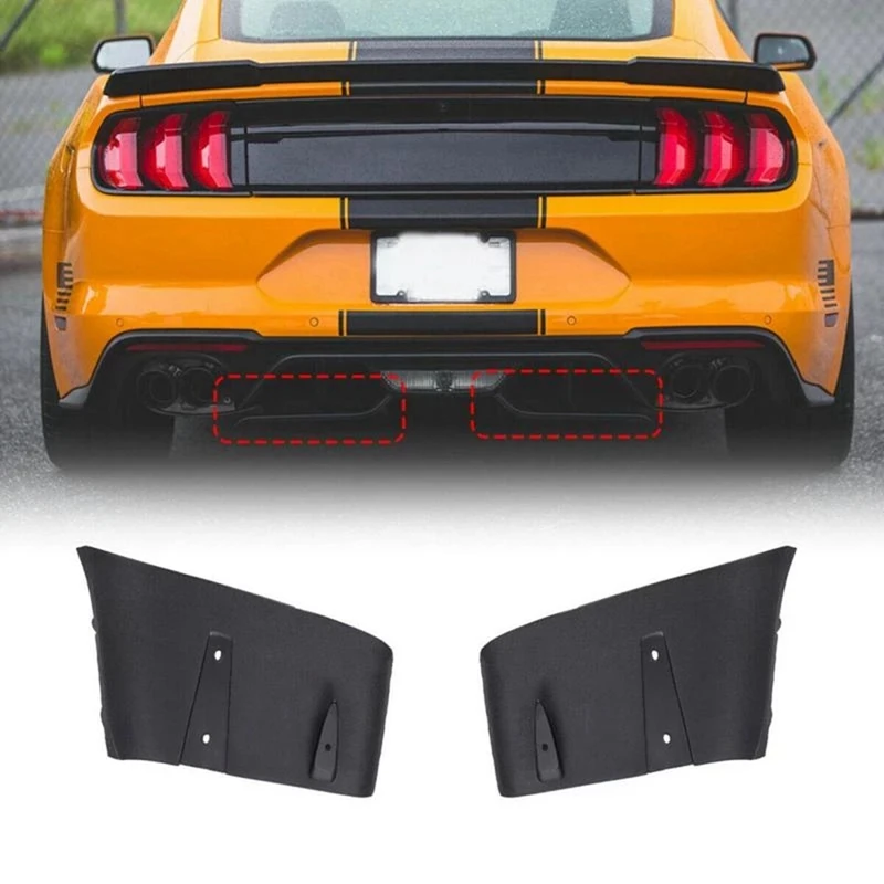 

1 пара, автомобильный диффузор для заднего бампера Ford Mustang 2018-2020 GT R