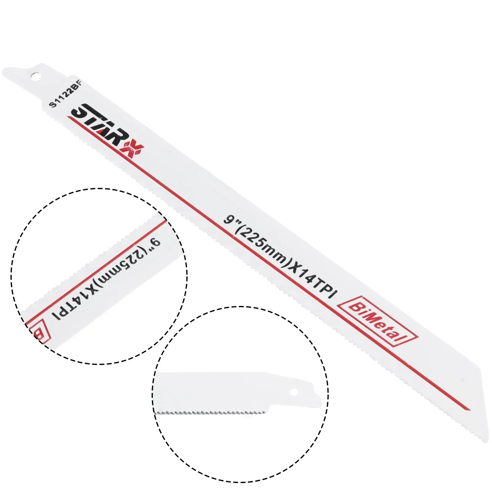 Биметаллическое лезвие для сабельной пилы 225 мм