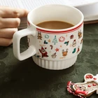 Керамическая кружка, креативная индивидуальная Рождественская кофейная бутылка для пары, мужская и женская чашка для завтрака, домашняя кружка для воды