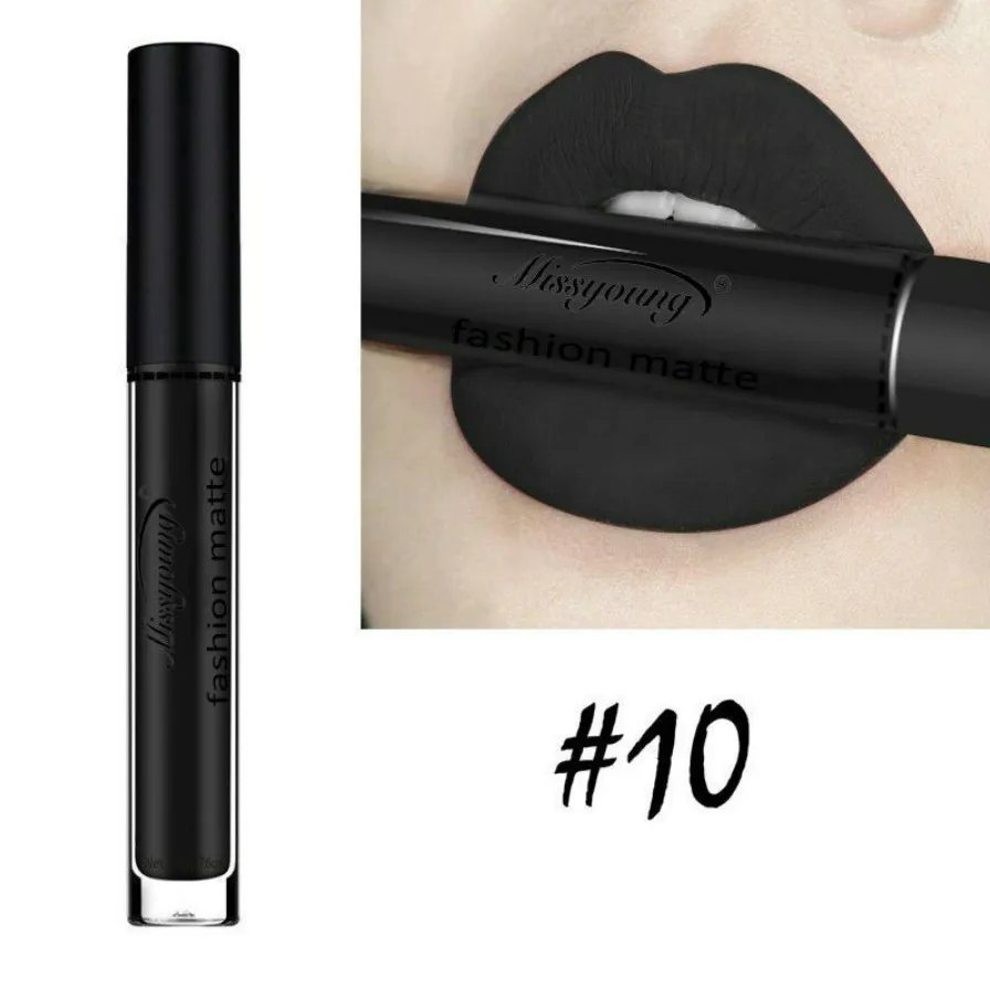 

Sexy Black 18 Color Matte Nude Lipgloss Matte Liquid Lipstick Long Lasting Waterproof Lip Tint Cosmetic Beauty Lip Makeup