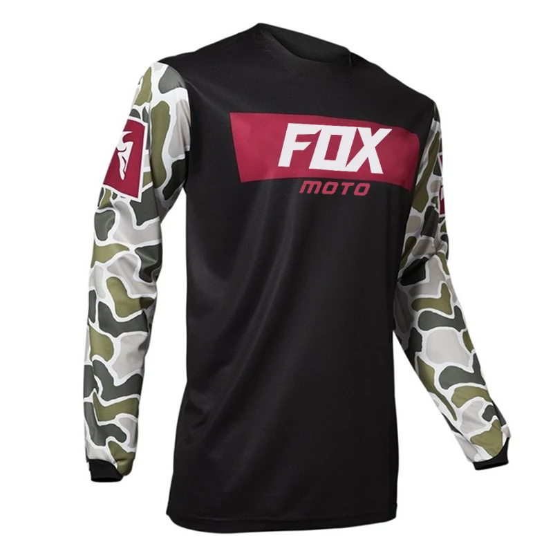

Motorcycle Mountain Bike Team Downhill Jersey MTB Offroad DH Fxr Bicycle Locomotive Shirt Cross Country Mountain Moto Fox Jersey