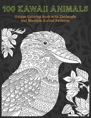 

100 милые животные-уникальная книга-раскраска с узорами мандалы и животных
