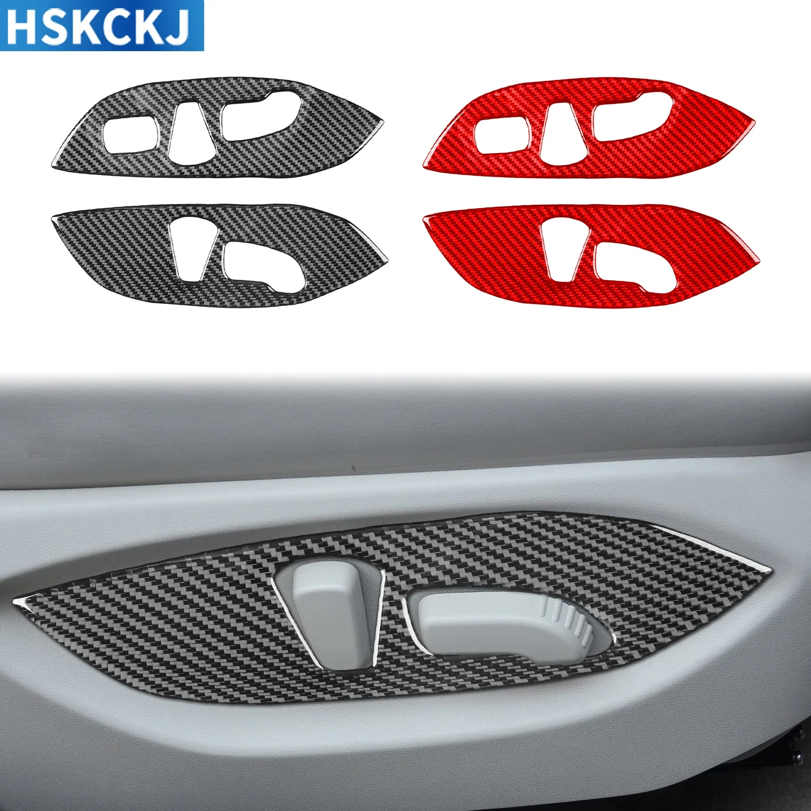 Для Infiniti Q50 2014——2020 из настоящего углеродного волокна панель регулировки