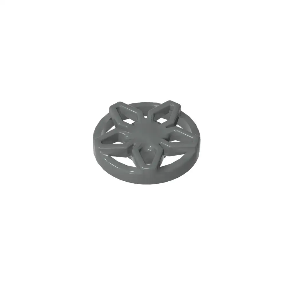 Фото Gobricks, 10 шт., детали крышки колеса 29117a, 5 спиц, широкие кирпичи в рамке, 29117b, подходят для колеса 18976, MOC, строительные блоки, модель автомобиля, игрушки «сделай сам» №1