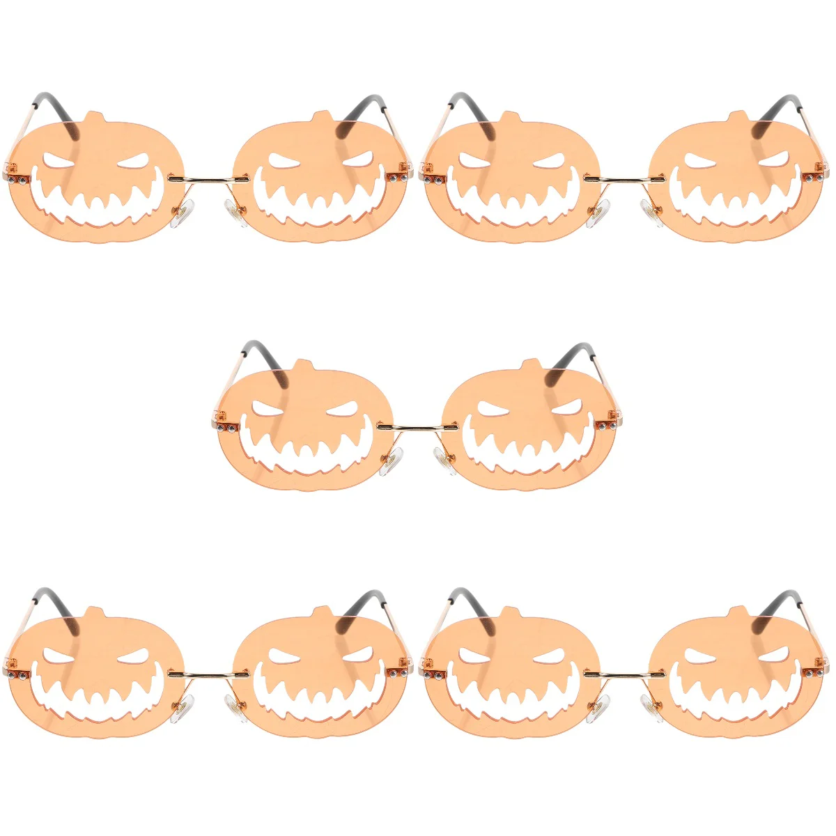 

5 Pack Personalized Eyewear Frameless Sunglasses Prom Pumpkin Party Fashion Creative