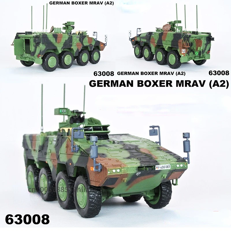 

1/72 Modern German Boxer Multipurpose Armored Vehicle A2 Model 63008 Military Children Toy Boys' Gift SpringHit Finished Model