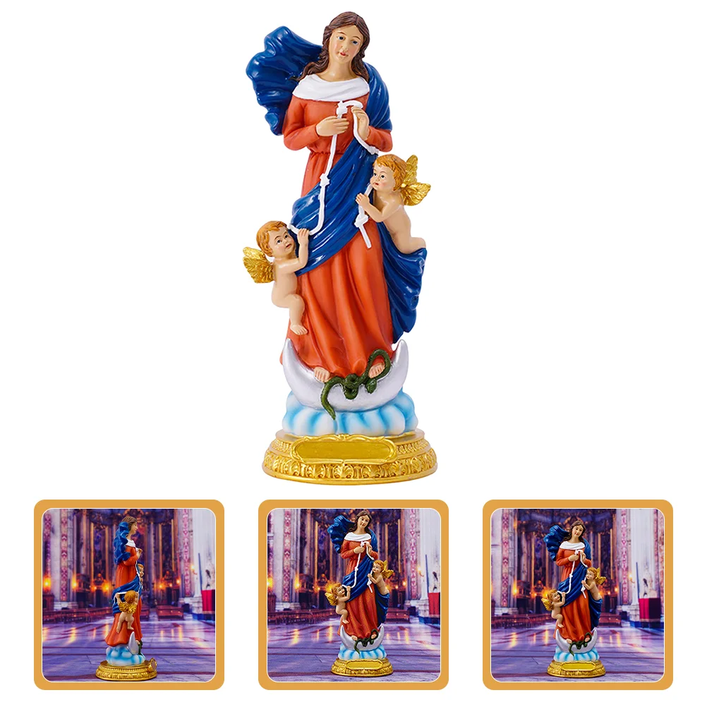 

Character Ornament Bling Bedroom Decor Church Desktop Decoration Decorations Gift Decore Virgin Mary Model Resin Catholicism