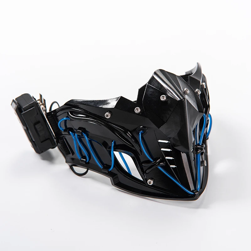 Оригинальный дизайн маска на половину лица ниндзя механическая кибер-защитная