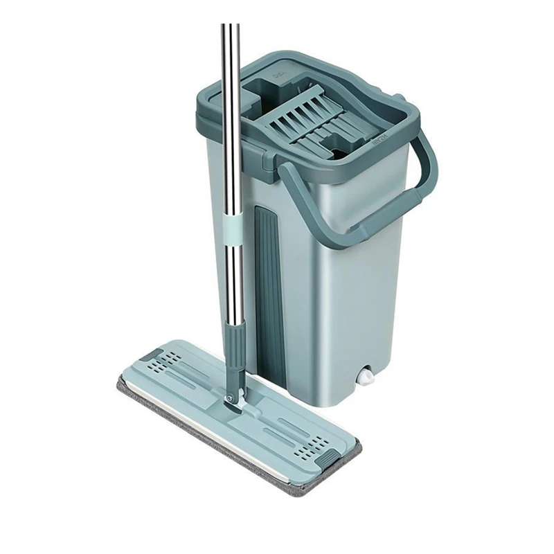 

Thickened Scraper Mop Lazy Hand-Free Hand-Washing Mopping Artifact Household Mop Bucket Flat Mop Wet And Dry Separation