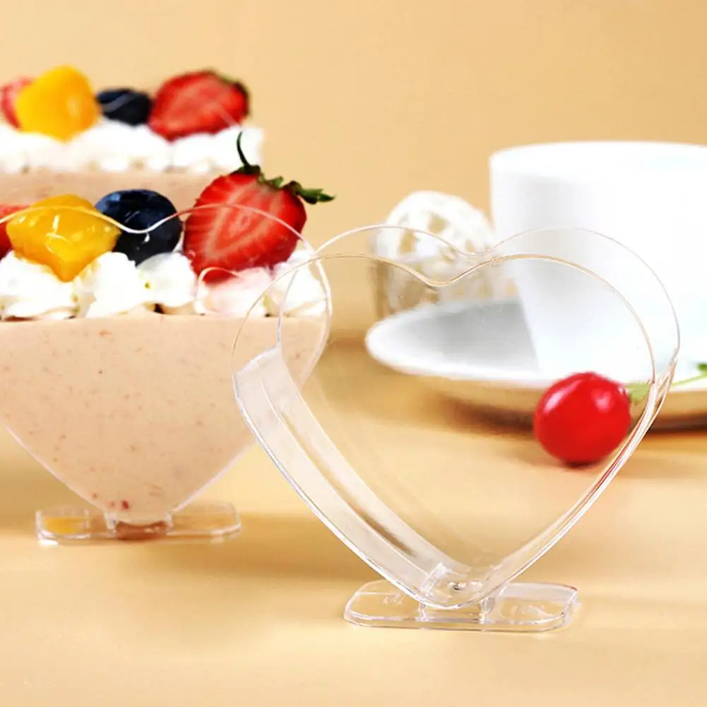 

High Quality Dessert Bowl Disposable Eco-friendly Plastic Mousse Container Multifunctional
