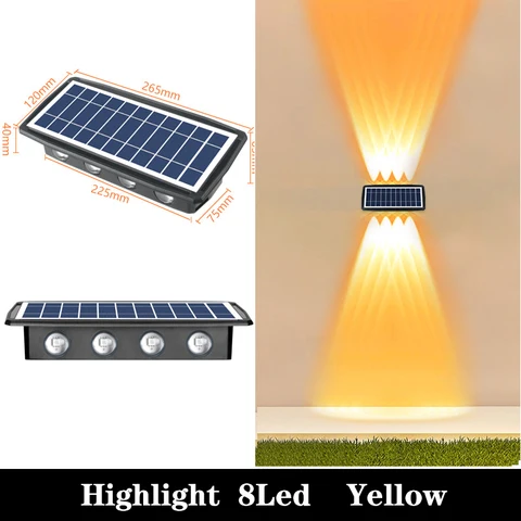 Наружная настенная водонепроницаемая лампа с солнечной батареей IP65, Светильники для помещения, внешняя Женская мебель для сада, атмосфера, теплое автоматическое освещение