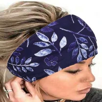 women headband fashion wide headbands vintage knot elastic turban headwrap for girls cotton soft bandana hair accessories