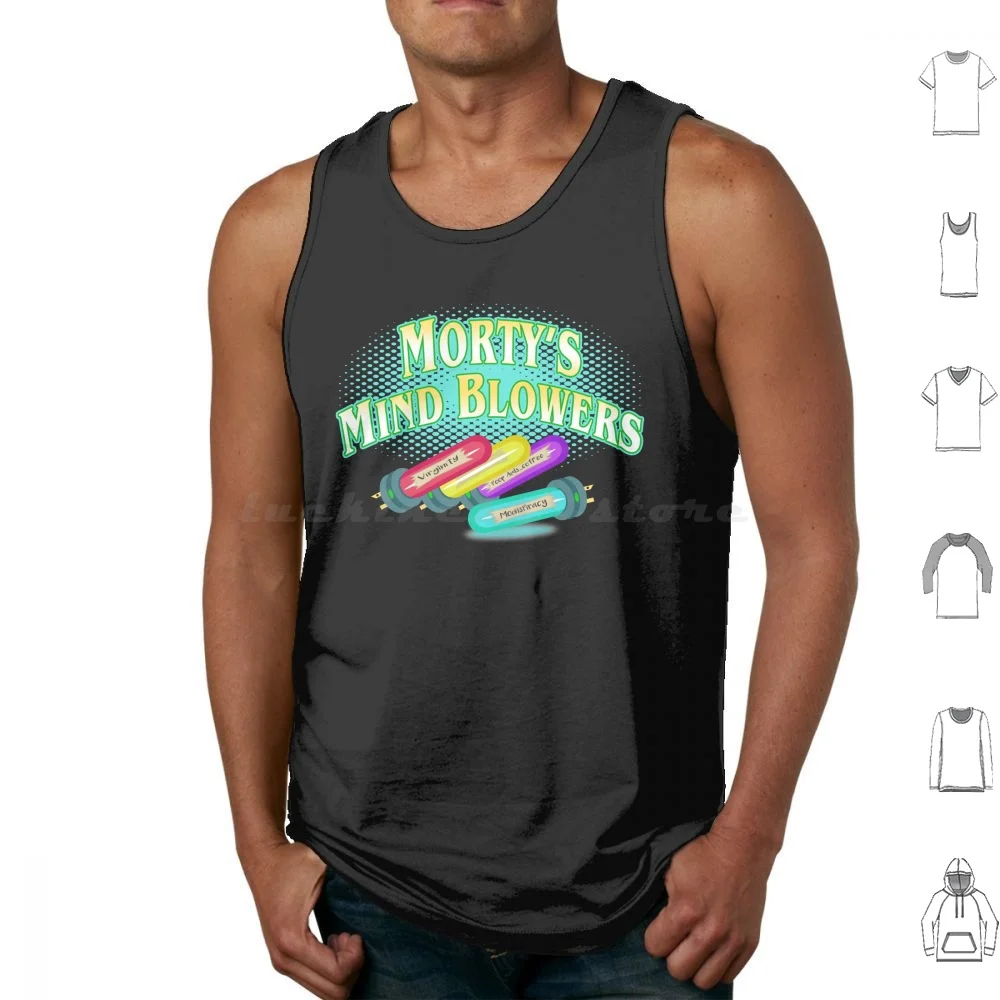 

Morty'S Mind Blowers Tank Tops Print Cotton Cartoon Rick And Forty Mind Blowers Science Science Lover Science