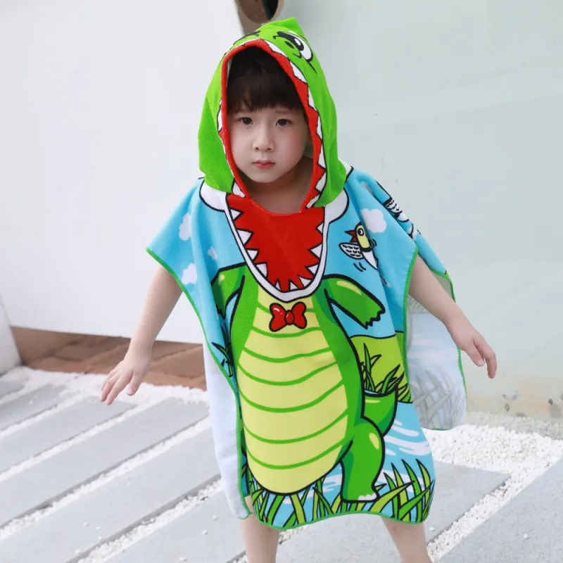 Towel Microfiber Cotton Hooded Beach Cartoon Baby Bath Towel Newborn Cape Towels Soft Poncho Kids Bathing Stuff Infant Washcloth