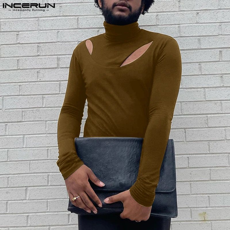 INCERUN 2024 повседневные топы с длинными рукавами текстурированные однотонные
