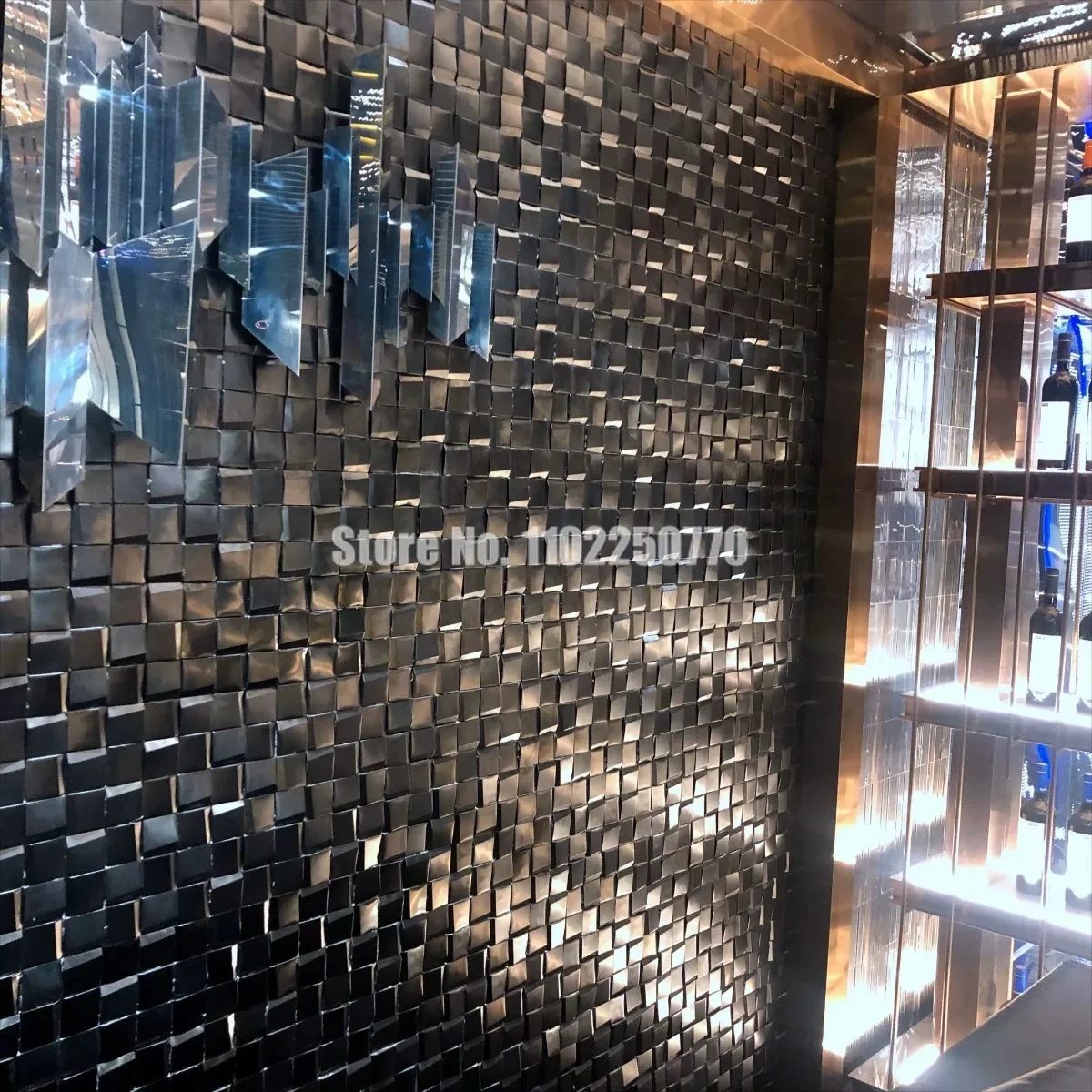 Роскошная мозаичная плитка из нержавеющей стали 304 нордический Металлический