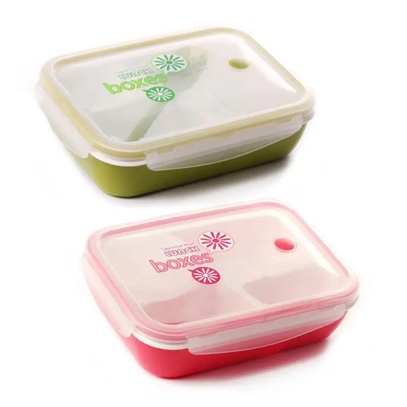 

Большой Ланч-бокс для детей и студентов, 1 л, 3 грида