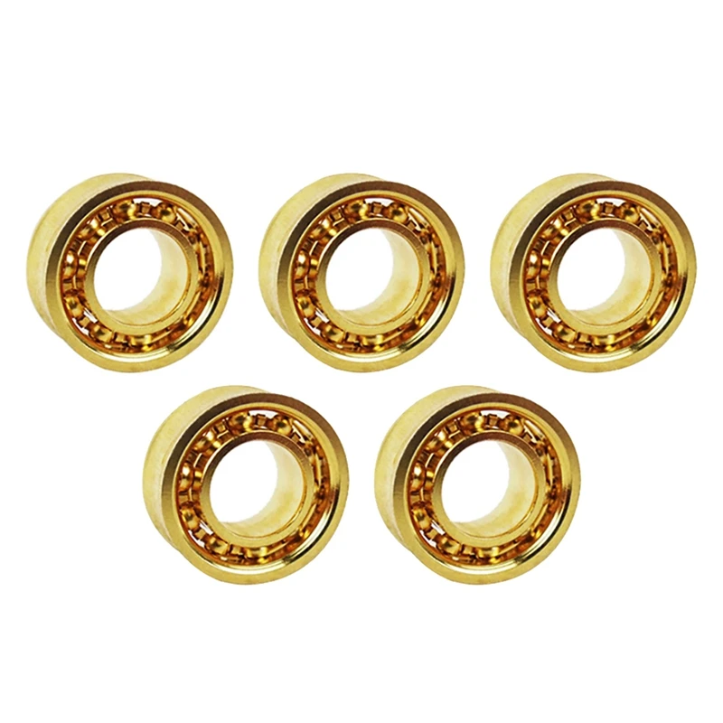 

Hot Sale 5Pcs Gold 10 Ball Kk Yoyo Bearing Professional Extra Long Sleep Idling YOYO Bearing Yo-Yo Bearings