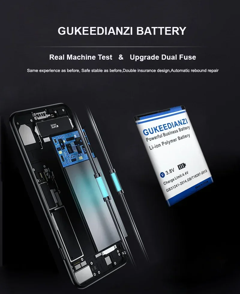 Новый аккумулятор GUKEEDIANZI на 3400 мАч для Nokia 5220XM 6730 детской модели 6303C 5220 6730c C5 6303i BL 5CT