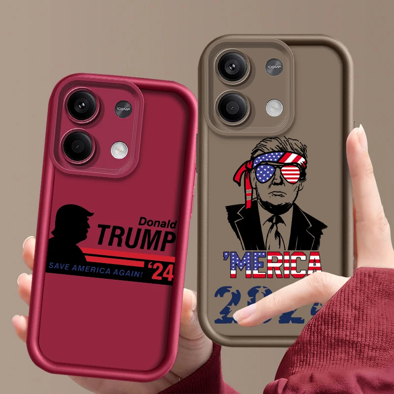 Противоударный мягкий чехол для телефона с лестницей глаз T-Трамп 2024 Xiaomi Redmi Note 13 12