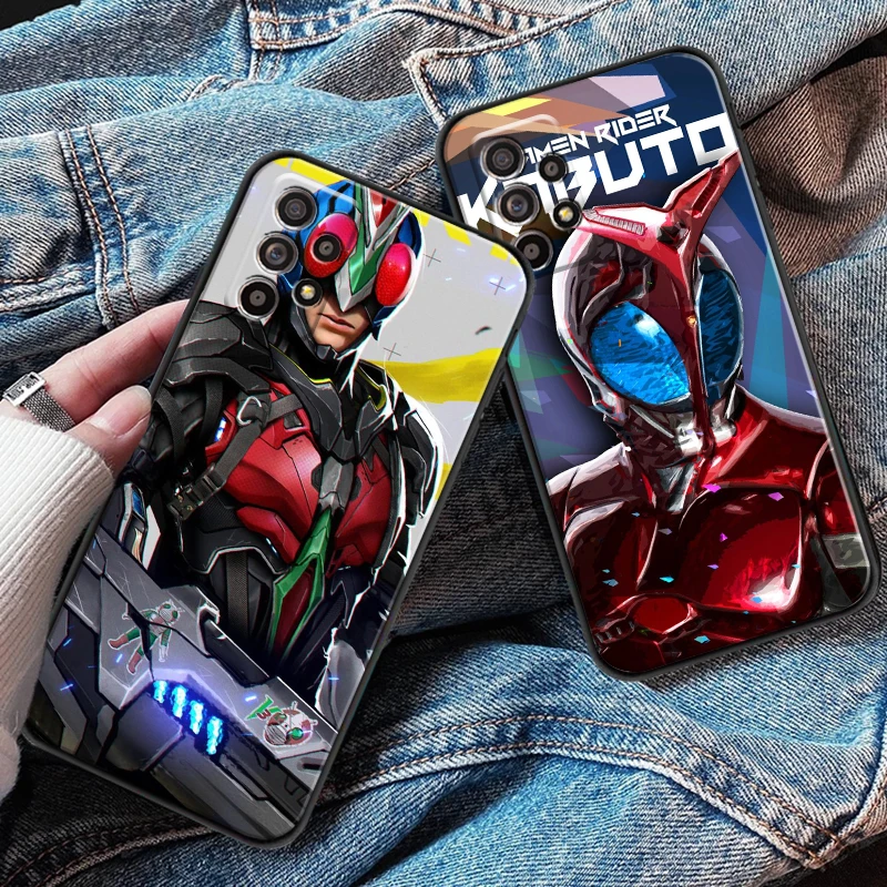 

Bandai Kamen Rider Fashion Classic For Samsung A20 A21 A22 4G 5G Phone Case Coque Black Back Funda Silicone Cover