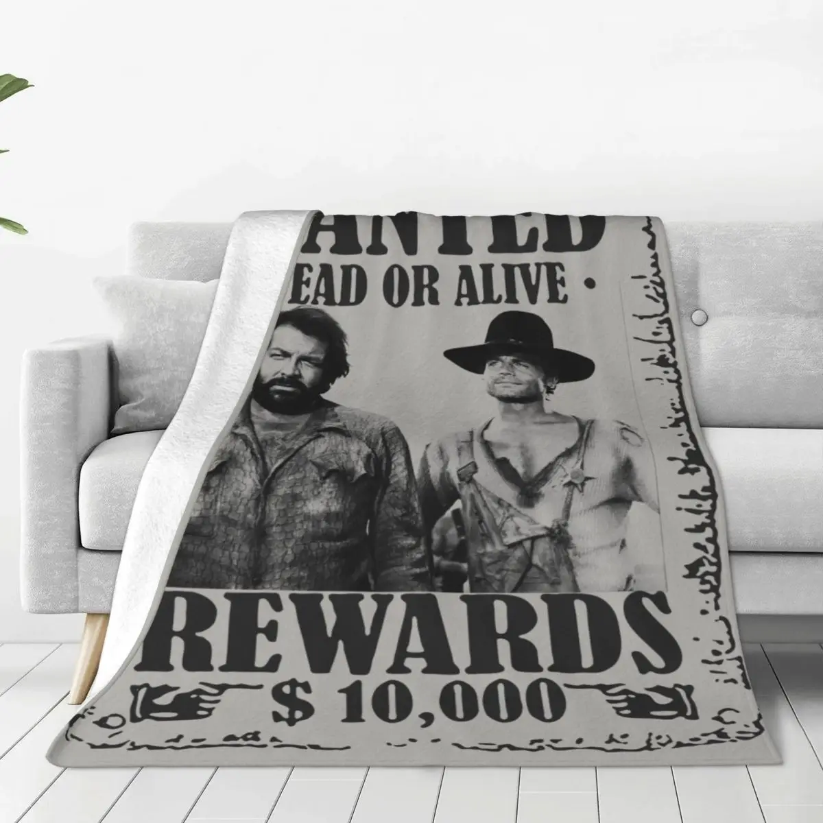 

Bud Spencer Terence Hill Wanted Lo Chimavano Trinity Epic Flannel Throw Blanket Blanket for Bed Outdoor Lightweight Bed Rug