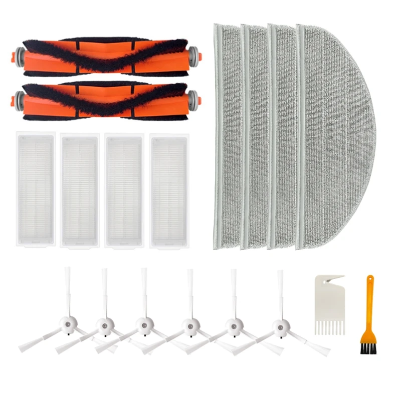 

Main Brush Vacuum Spare Main Brush Main Side Brush Hepa Filter Rag Cloth For Xiaomi Robot Vacuum MJSTL MJST1S Robot