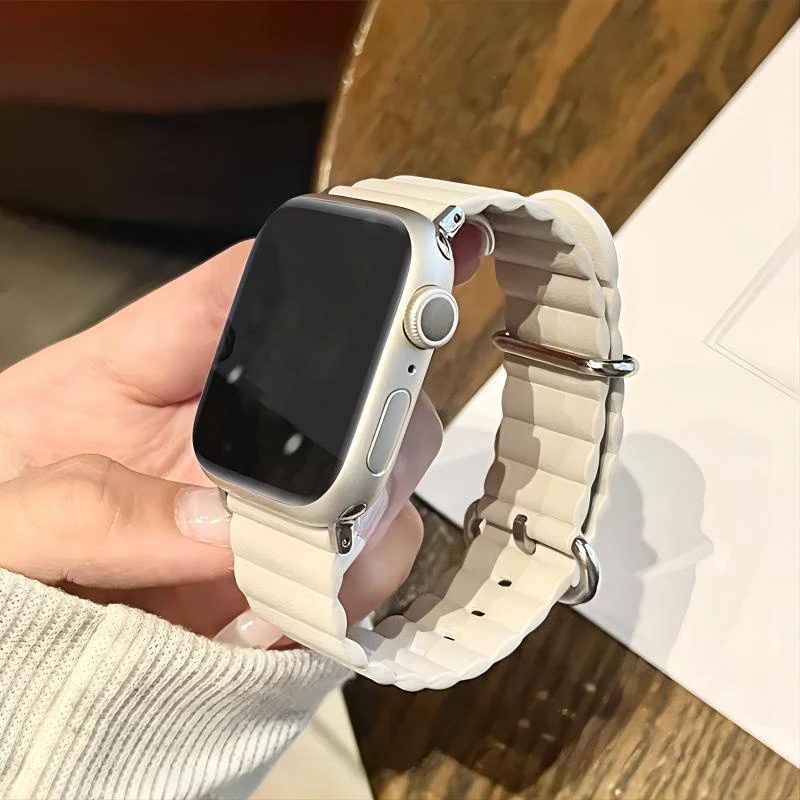 

High Quality Loop Band For Apple Watch Strap 49mm 44 40 41mm 42mm 38 45 mm Leather Bracelet iWatch Ultra Series 7 6 5 4 3 2 SE 8