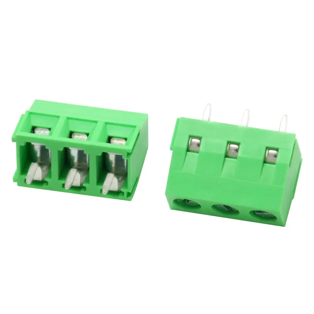KF103/126/128/301/350/396-2Pin/3Pin 2.54/3.5/3.81/3.96/5.0/7.5mm Spacing Block Splice Terminal Screw Type PCB