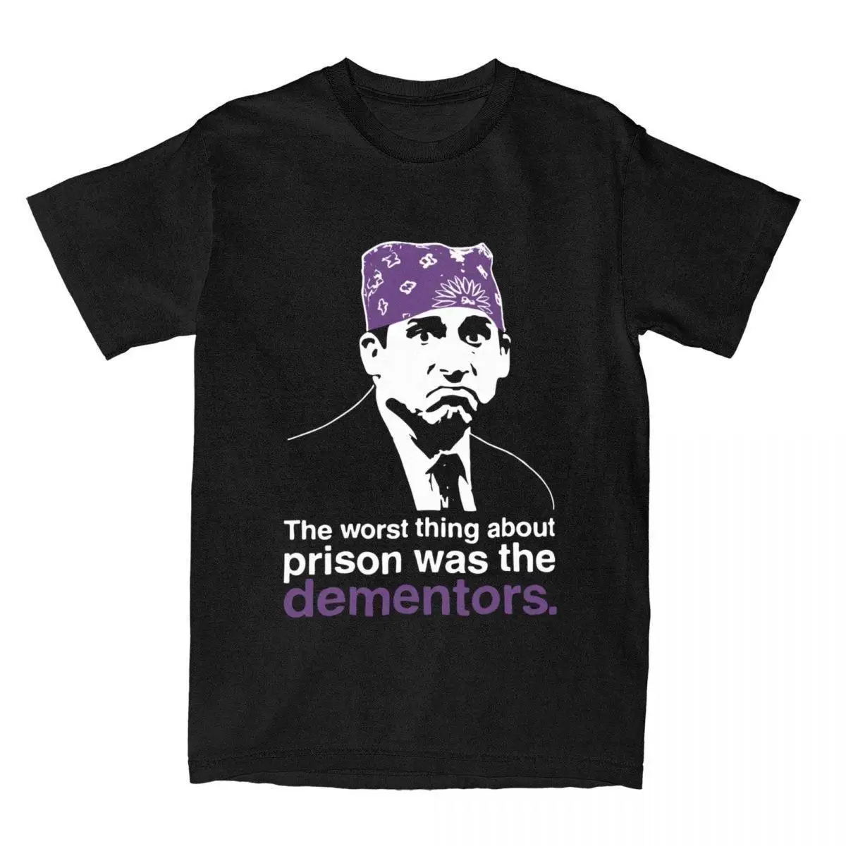 Vintage Prison Mike The Office TV T-Shirts for Men Crewneck Pure Cotton T Shirt Short Sleeve Tee Shirt Summer Clothing