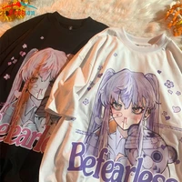kawaii oversized t shirt y2k anime tops girls short sleeve women t shirts vintage clothing fairy grunge female clothing