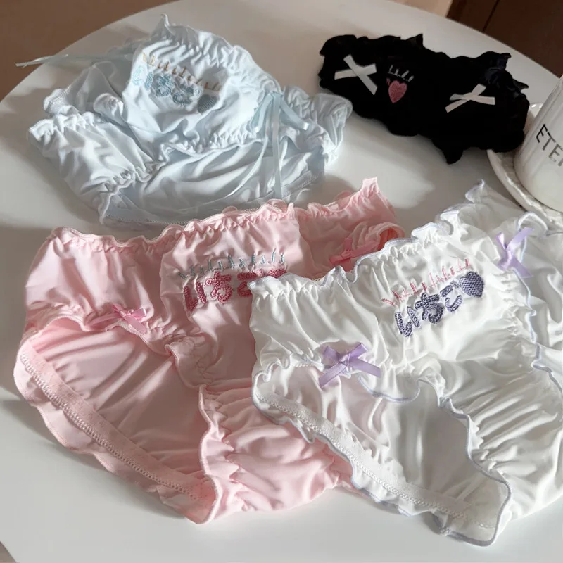 SP &amp CITY милое нижнее белье из вискозы с вышивкой и надписью для милых девушек