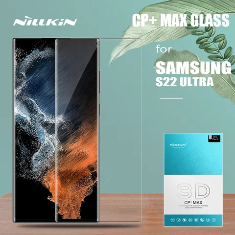 Nillkin для Samsung Galaxy S22 ультра стекло CP + Max 3D полное покрытие закаленное стекло Защита экрана для Samsung S22 Ультра HD стекло