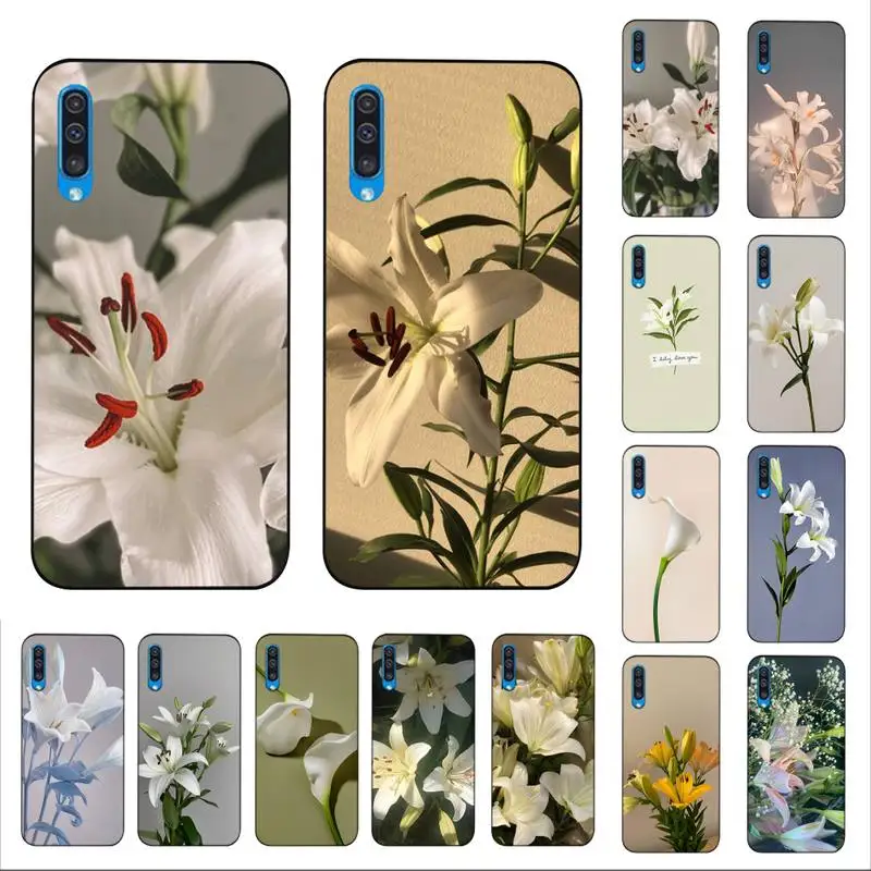 

Lily Flowers Phone Case for Samsung A51 01 50 71 21S 70 10 31 40 30 20E 11 A7 2018