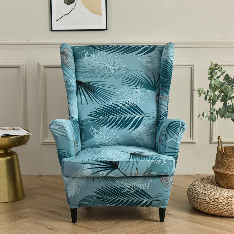 Elastic Tiger Stool Cover Chair Sofa Single Wing Back Cushion Home L Shape |