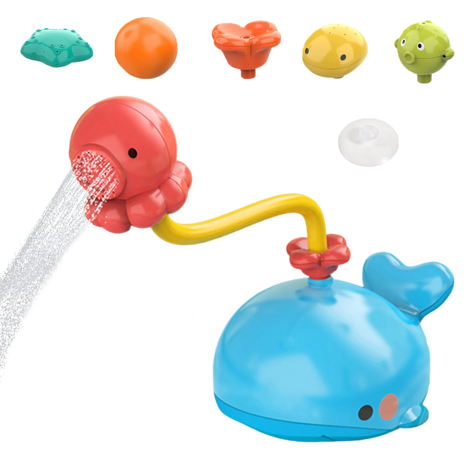 

Baby Bath Shower Toy Toddlers Bathtub Electric Floating Whale Toys Octopus Squirting Pool Toy Multi Patterns For Babies Infants