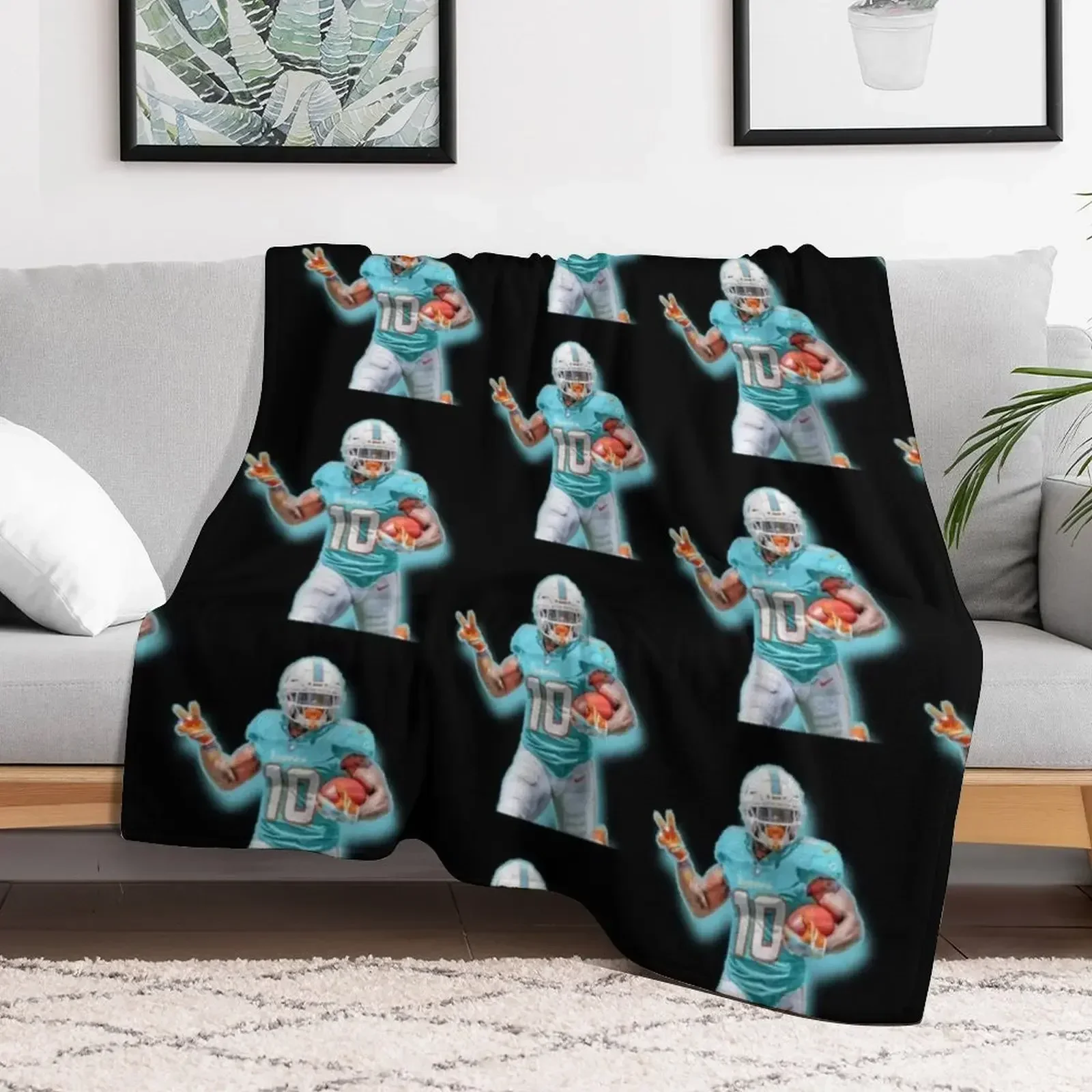 Одеяло Tyreek Hill Dolphins пляжные одеяла из фланелевой ткани