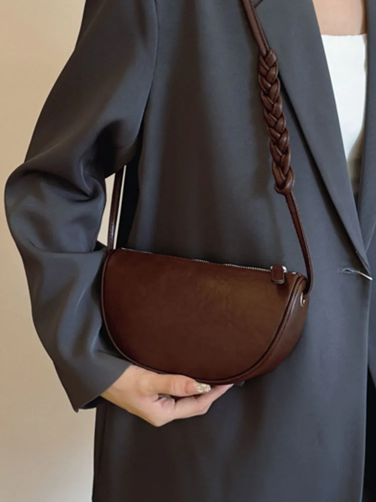 Lizzytsu однотонные винтажные седельные сумки из искусственной кожи для женщин