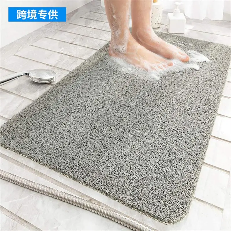 

Bathroom Anti-skid Mat Solid Color Toilet Carpet Waterproof Super Absorbent Anti-slip Bathroom Accessories Toilet Floor Mat