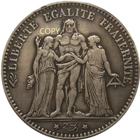 france 18701878 5 franc brass silver plated commemorative collectible coin gift lucky challenge coin copy coins