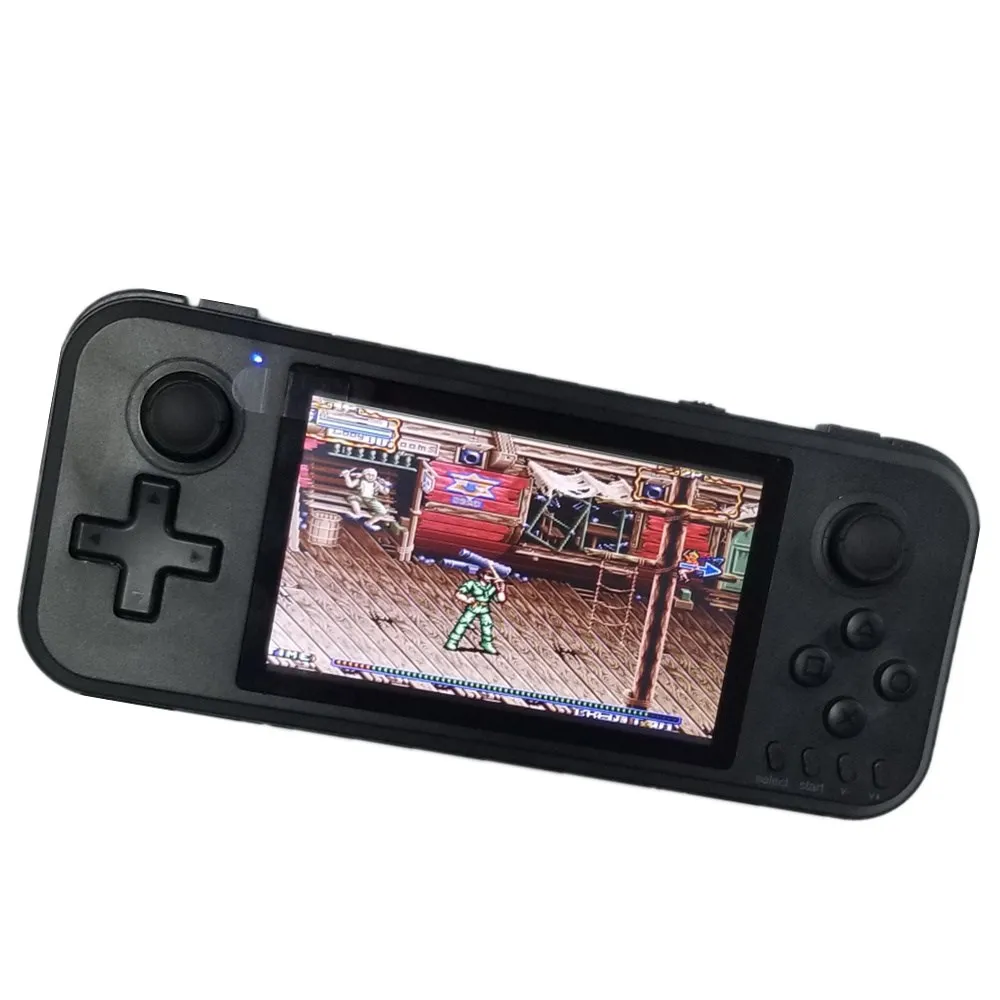 2023 New Q400 Quad-core 4-inch portable handheld game console retro game 32/64GB ps1/Mame/Cps/Snes 7000 free game Rushed