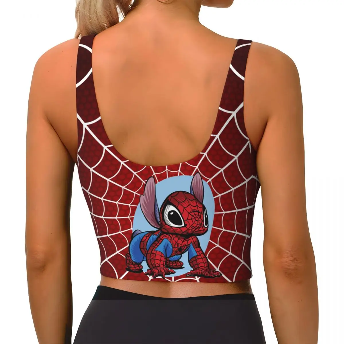 Спортивные бюстгальтеры аниме Человек-паук на заказ женские бесшовные
