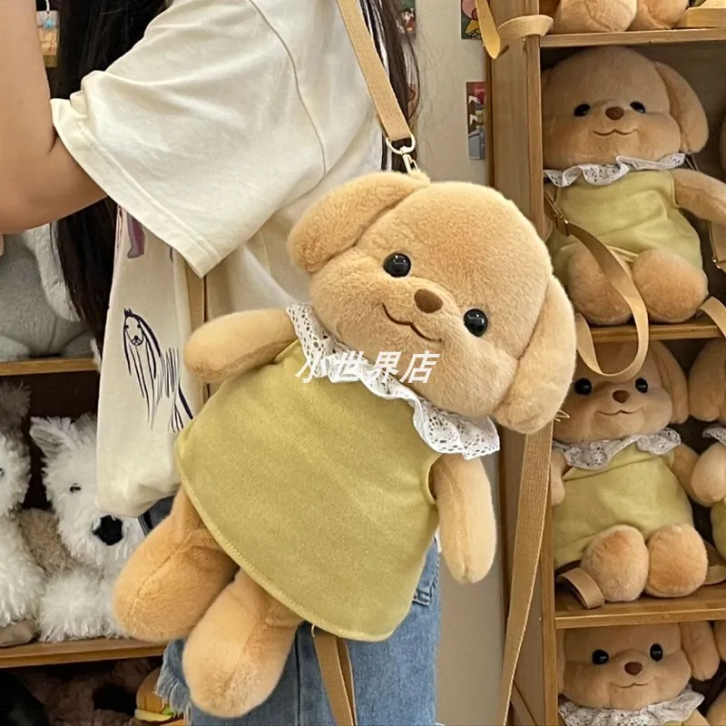 Wysokiej jakości nowy plecak Sylvanian Kawaii Cute Role Poodle Plush Toy Baby Doll Family Sofa Storage Bag Decoration Birthday Gift